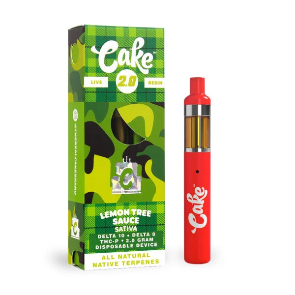 Cake-–-2000mg-THC-Vape-Pen-Australia-–-Lemon-Tree-Sauce THC Vape Pen Australia – Cake Lemon Tree Sauce 2000mg THC - Image 1