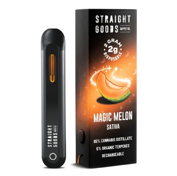 THC-Vape-Straight-Goods-2gram-Disposable-Magic-Melon-600x598 THC Vape – Straight Goods 2gram Disposable – Magic Melon - Image 1